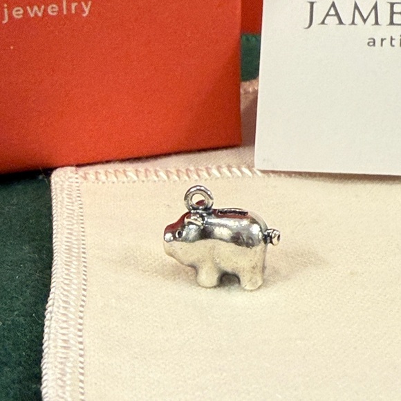 James Avery Retired Sterling Silver Piggy Bank Charm - Picture 4 of 6